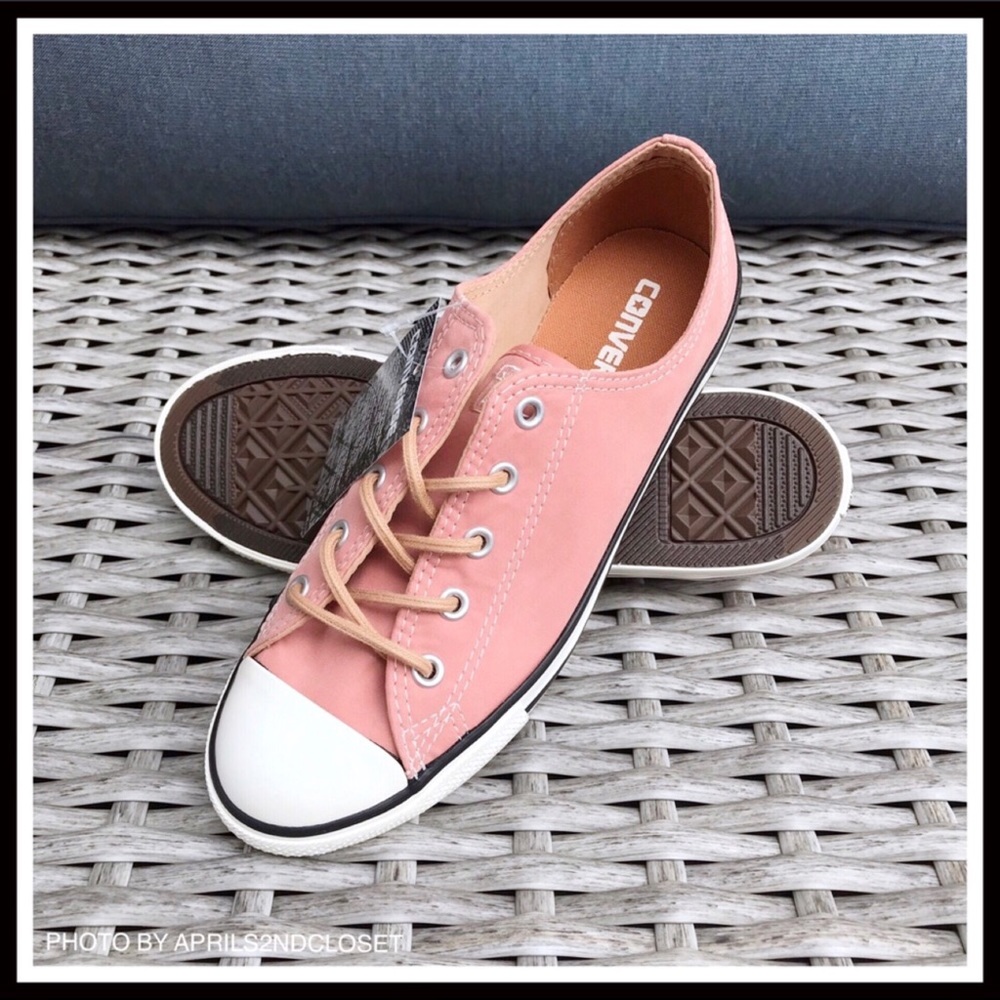 CONVERSE CHUCKS LO OX TOP DAINTY BRUSHED SNEAKERS - Picture 2 of 8
